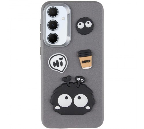 Чохол TPU Leather Toys для Samsung Galaxy A55 Monster / Grey Чохол TPU Leather Toys для Samsung Galaxy A55 Monster / Grey