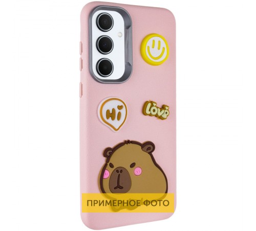 Чохол TPU Leather Toys для Xiaomi Redmi A3 Capybara / Pink Чохол TPU Leather Toys для Xiaomi Redmi A3 Capybara / Pink