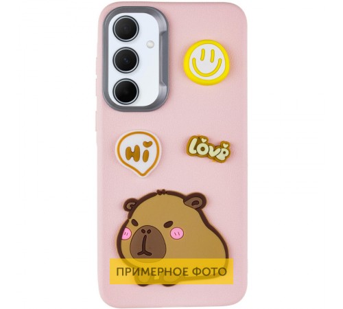 Чохол TPU Leather Toys для Xiaomi Redmi A3 Capybara / Pink Чохол TPU Leather Toys для Xiaomi Redmi A3 Capybara / Pink
