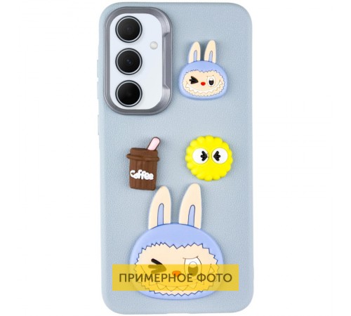 Чохол TPU Leather Toys для Xiaomi Redmi A3 Labubu / Blue Чохол TPU Leather Toys для Xiaomi Redmi A3 Labubu / Blue