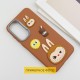 Чохол TPU Leather Toys для Xiaomi Redmi A3 Labubu / Brown