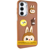 Чохол TPU Leather Toys для Xiaomi Redmi 12 Labubu / Brown