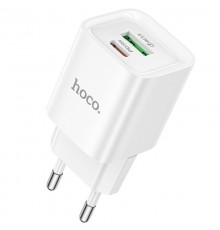 МЗП Hoco C147A PD20W+QC3.0 (1USB-A/1C) White