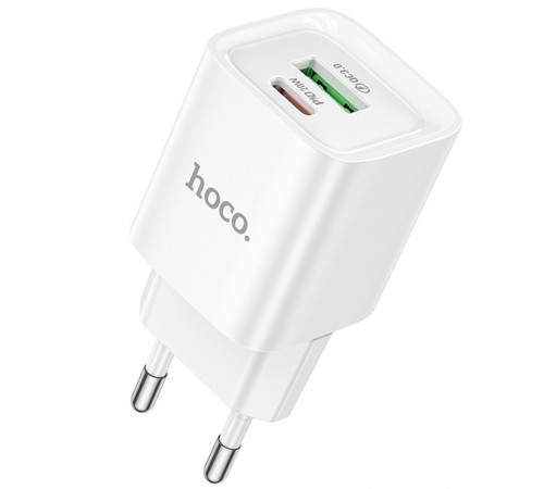МЗП Hoco C147A PD20W+QC3.0 (1USB-A/1C) White