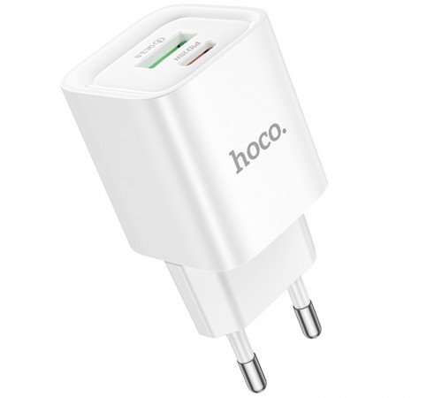 МЗП Hoco C147A PD20W+QC3.0 (1USB-A/1C) White