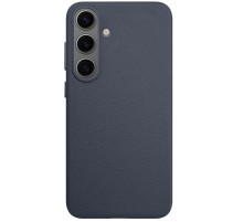 Шкіряний чохол Leather Case (AAA) для Samsung Galaxy S25 Midnight Blue