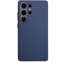 Шкіряний чохол Leather Case (AAA) для Samsung Galaxy S25 Ultra Dark Blue