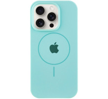 Чохол Silicone Case Full Protective (AA) with MagSafe для Apple iPhone 12 Pro / 12 (6.1") Бірюзовий / Light Turquoise