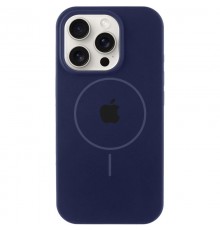 Чохол Silicone Case Full Protective (AA) with MagSafe для Apple iPhone 12 Pro / 12 (6.1") Темно-синій / Midnight blue