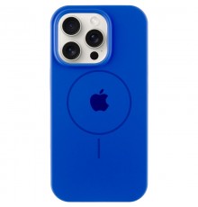 Чохол Silicone Case Full Protective (AA) with MagSafe для Apple iPhone 12 Pro Max (6.7") Синій / Capri Blue
