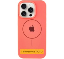 Чохол Silicone Case Full Protective (AA) with MagSafe для Apple iPhone 13 (6.1") Кавуновий / Watermelon red