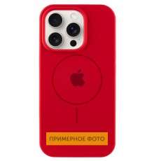 Чохол Silicone Case Full Protective (AA) with MagSafe для Apple iPhone 13 (6.1") Червоний / Red