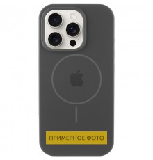 Чохол Silicone Case Full Protective (AA) with MagSafe для Apple iPhone 13 (6.1") Сірий / Dark Gray