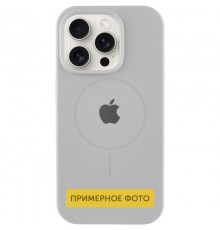 Чохол Silicone Case Full Protective (AA) with MagSafe для Apple iPhone 13 (6.1") Сірий / Light Grey