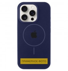 Чохол Silicone Case Full Protective (AA) with MagSafe для Apple iPhone 13 (6.1") Темно-синій / Midnight blue
