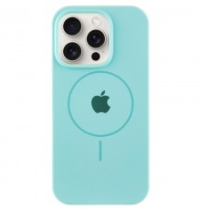 Чохол Silicone Case Full Protective (AA) with MagSafe для Apple iPhone 14 Pro (6.1") Бірюзовий / Light Turquoise