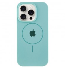 Чохол Silicone Case Full Protective (AA) with MagSafe для Apple iPhone 14 Pro (6.1") Бірюзовий / Marine Green