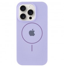 Чохол Silicone Case Full Protective (AA) with MagSafe для Apple iPhone 14 Pro (6.1") Бузковий / Dasheen