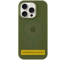 Чохол Silicone Case Full Protective (AA) with MagSafe для Apple iPhone 14 Plus (6.7") Зелений / Cyprus Green