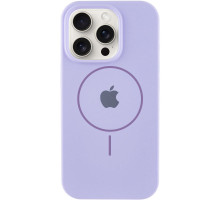 Чохол Silicone Case Full Protective (AA) with MagSafe для Apple iPhone 14 Pro Max (6.7") Бузковий / Dasheen