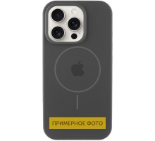 Чохол Silicone Case Full Protective (AA) with MagSafe для Apple iPhone 15 (6.1") Сірий / Dark Gray