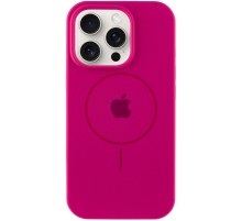 Чохол Silicone Case Full Protective (AA) with MagSafe для Apple iPhone 15 Pro (6.1") Малиновий / Dragon Fruit