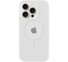 Чохол Silicone Case Full Protective (AA) with MagSafe для Apple iPhone 15 Pro Max (6.7") Білий / White