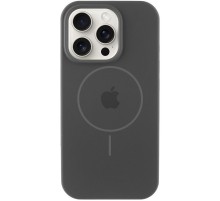 Чохол Silicone Case Full Protective (AA) with MagSafe для Apple iPhone 15 Pro Max (6.7") Сірий / Dark Gray