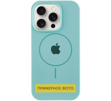 Чохол Silicone Case Full Protective (AA) with MagSafe для Apple iPhone 16 (6.1") Бірюзовий / Marine Green