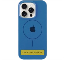 Чохол Silicone Case Full Protective (AA) with MagSafe для Apple iPhone 16 (6.1") Синій / Denim Blue