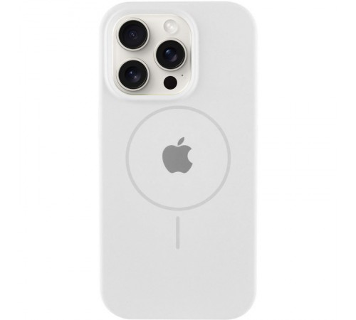 Чохол Silicone Case Full Protective (AA) with MagSafe для Apple iPhone 16 Pro Max (6.9") Білий / White