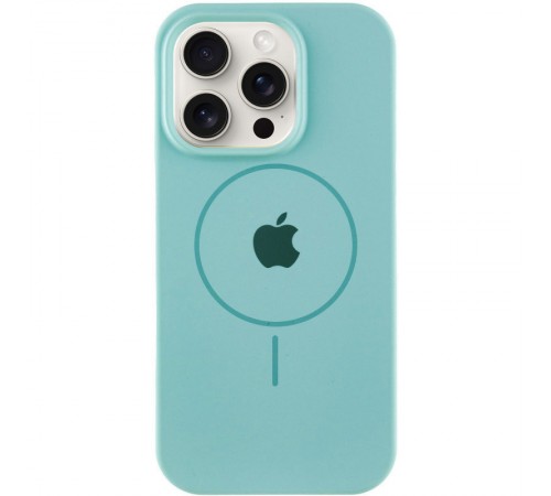 Чохол Silicone Case Full Protective (AA) with MagSafe для Apple iPhone 16 Pro Max (6.9") Бірюзовий / Marine Green Чохол Silicone Case Full Protective (AA) with MagSafe для Apple iPhone 16 Pro Max (6.9") Бірюзовий / Marine Green