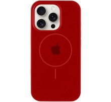 Чохол Silicone Case Full Protective (AA) with MagSafe для Apple iPhone 16 Pro Max (6.9") Червоний / Deep Red