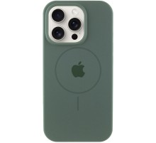 Чохол Silicone Case Full Protective (AA) with MagSafe для Apple iPhone 16 Pro Max (6.9") Зелений / Pine green
