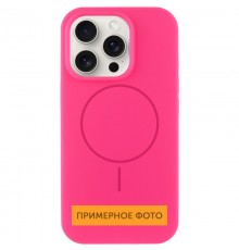 Чохол Silicone Case Full Protective (AA) NO LOGO with MagSafe для Apple iPhone 11 (6.1") Рожевий / Barbie pink
