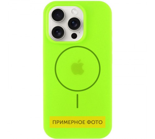Чохол Silicone Case Full Protective (AA) NO LOGO with MagSafe для Apple iPhone 11 (6.1") Салатовий / Neon green Чохол Silicone Case Full Protective (AA) NO LOGO with MagSafe для Apple iPhone 11 (6.1") Салатовий / Neon green