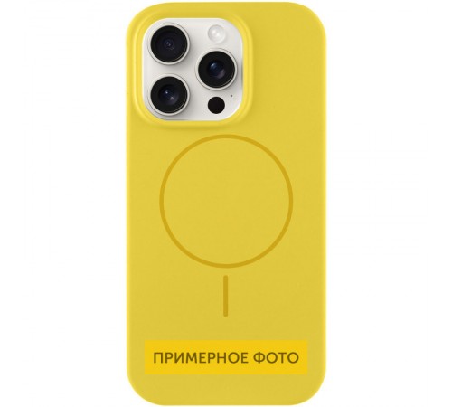 Чохол Silicone Case Full Protective (AA) NO LOGO with MagSafe для Apple iPhone 11 (6.1") Жовтий / Yellow Чохол Silicone Case Full Protective (AA) NO LOGO with MagSafe для Apple iPhone 11 (6.1") Жовтий / Yellow