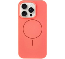 Чохол Silicone Case Full Protective (AA) NO LOGO with MagSafe для Apple iPhone 12 Pro / 12 (6.1") Кавуновий / Watermelon red