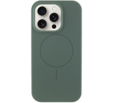 Чохол Silicone Case Full Protective (AA) NO LOGO with MagSafe для Apple iPhone 12 Pro / 12 (6.1") Зелений / Pine green
