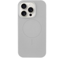Чохол Silicone Case Full Protective (AA) NO LOGO with MagSafe для Apple iPhone 12 Pro Max (6.7") Сірий / Light Grey