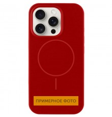Чохол Silicone Case Full Protective (AA) NO LOGO with MagSafe для Apple iPhone 13 (6.1") Червоний / Deep Red
