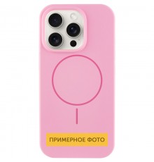 Чохол Silicone Case Full Protective (AA) NO LOGO with MagSafe для Apple iPhone 13 (6.1") Рожевий / Light pink
