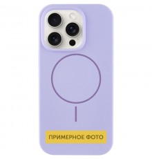 Чохол Silicone Case Full Protective (AA) NO LOGO with MagSafe для Apple iPhone 13 (6.1") Бузковий / Dasheen