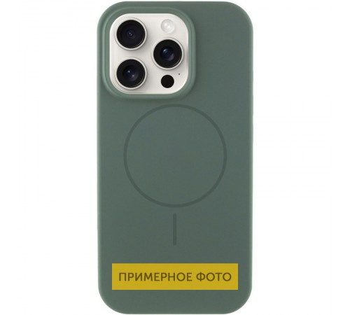 Чохол Silicone Case Full Protective (AA) NO LOGO with MagSafe для Apple iPhone 13 (6.1") Зелений / Pine green Чохол Silicone Case Full Protective (AA) NO LOGO with MagSafe для Apple iPhone 13 (6.1") Зелений / Pine green
