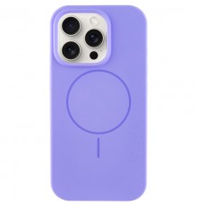 Чохол Silicone Case Full Protective (AA) NO LOGO with MagSafe для Apple iPhone 13 Pro (6.1") Бузковий / Lilac
