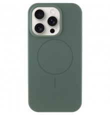 Чохол Silicone Case Full Protective (AA) NO LOGO with MagSafe для Apple iPhone 13 Pro (6.1") Зелений / Pine green