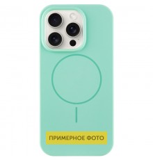 Чохол Silicone Case Full Protective (AA) NO LOGO with MagSafe для Apple iPhone 14 Plus (6.7") Зелений / Spearmint