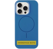 Чохол Silicone Case Full Protective (AA) NO LOGO with MagSafe для Apple iPhone 15 (6.1") Синій / Denim Blue
