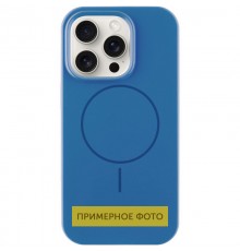 Чохол Silicone Case Full Protective (AA) NO LOGO with MagSafe для Apple iPhone 15 (6.1") Синій / Denim Blue