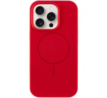 Чохол Silicone Case Full Protective (AA) NO LOGO with MagSafe для Apple iPhone 15 Pro (6.1") Червоний / Red